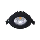 Noxion LED Inclinable Slim Spot Noir Rond 6W 550lm 60D - 927 Blanc Très Chaud | 85mm - IP54 - Dimmable - Meilleur Rendu Des Couleurs
