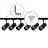 Bright Choice Complete Set 1-Fase Rail L 1x 1,5 Meter Zwart | incl. 6x Spot + GU10 2700K 3W Dimbaar + Eindkap, Voedingsconnector en L -Verbindingsstuk
