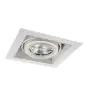 Noxion Encastré Spot sans cadre Pro 1x AR111 inclinable Blanc | Diamètre 164x164mm - G53 Culot