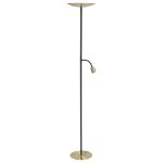 Eglo Vloerlamp Conivarino Staal Brushed Messing, Zwart 30.5W 3150lm - 827 Zeer Warm Wit | Dimbaar