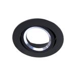 Noxion Inbouw Spot Drome MR16 Kantelbaar Zwart | Zaagmaat 69mm - GU10 Fitting