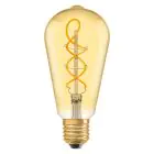 Ledvance Vintage 1906 LED E27 Peer Goud 4W 300lm - 820 Zeer Warm Wit | Vervangt 25W