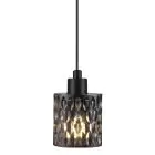 Nordlux Hollywood Pendelarmatuur Glas Grijs | Geschikt voor E27