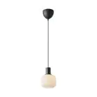 Nordlux Milford Mini Zwart Pendelarmatuur Glas Zwart | Geschikt voor 1x E27